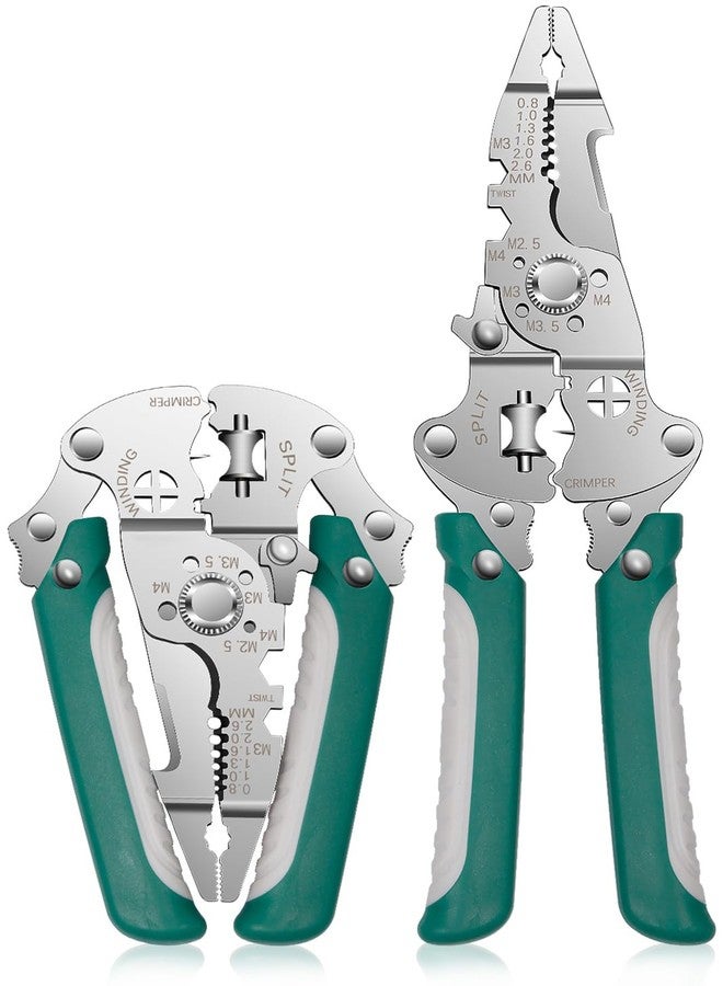 Prplet Wire Stripper and Cutter Tool - Multifunctional Electrical Wire Stripping, Crimping & Cutting Pliers with Ergonomic Grip for Electricians & DIY | Multi-Gauge Wire Compatibility - Image 1